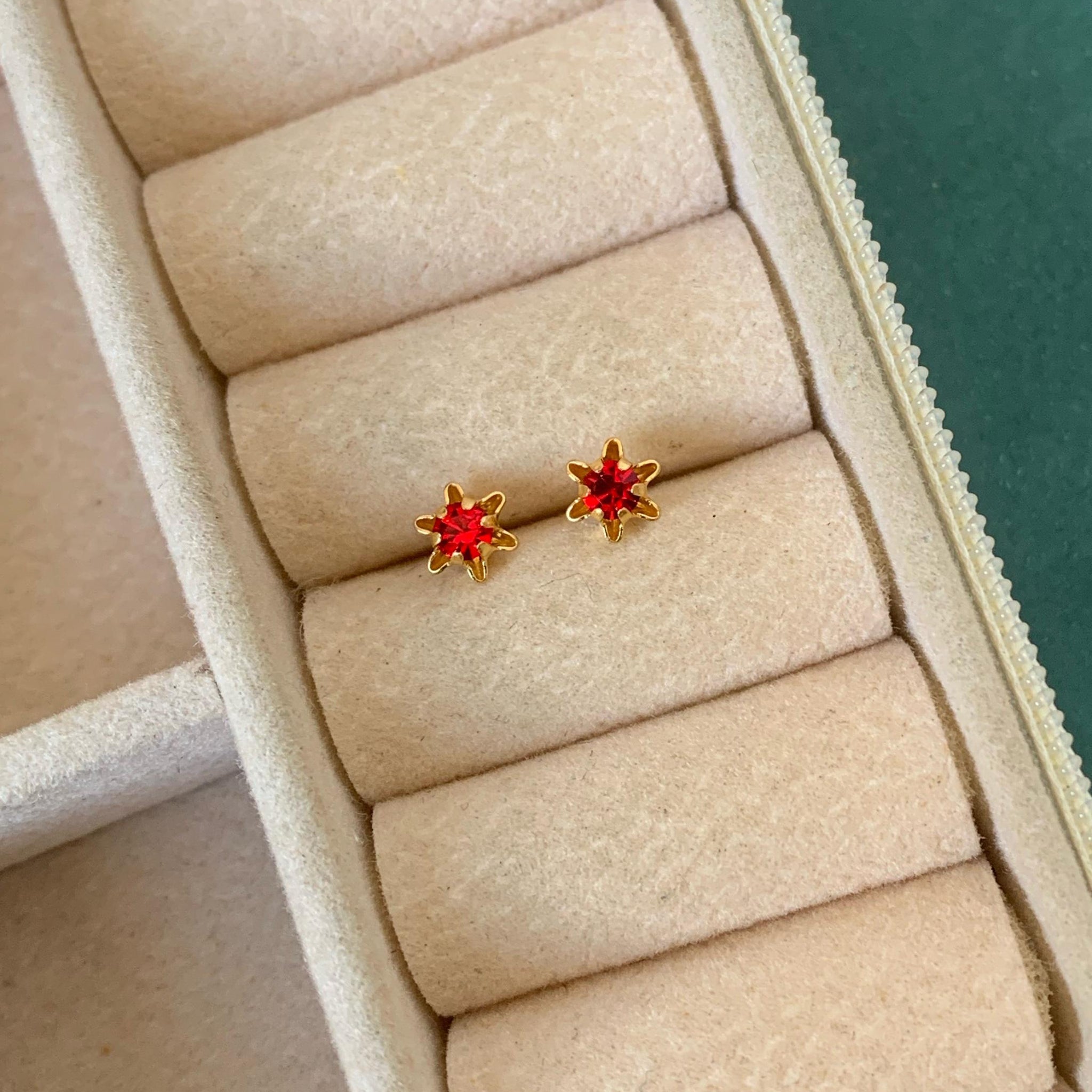 Brinco Estrela Ponto de Luz Folheado BP028