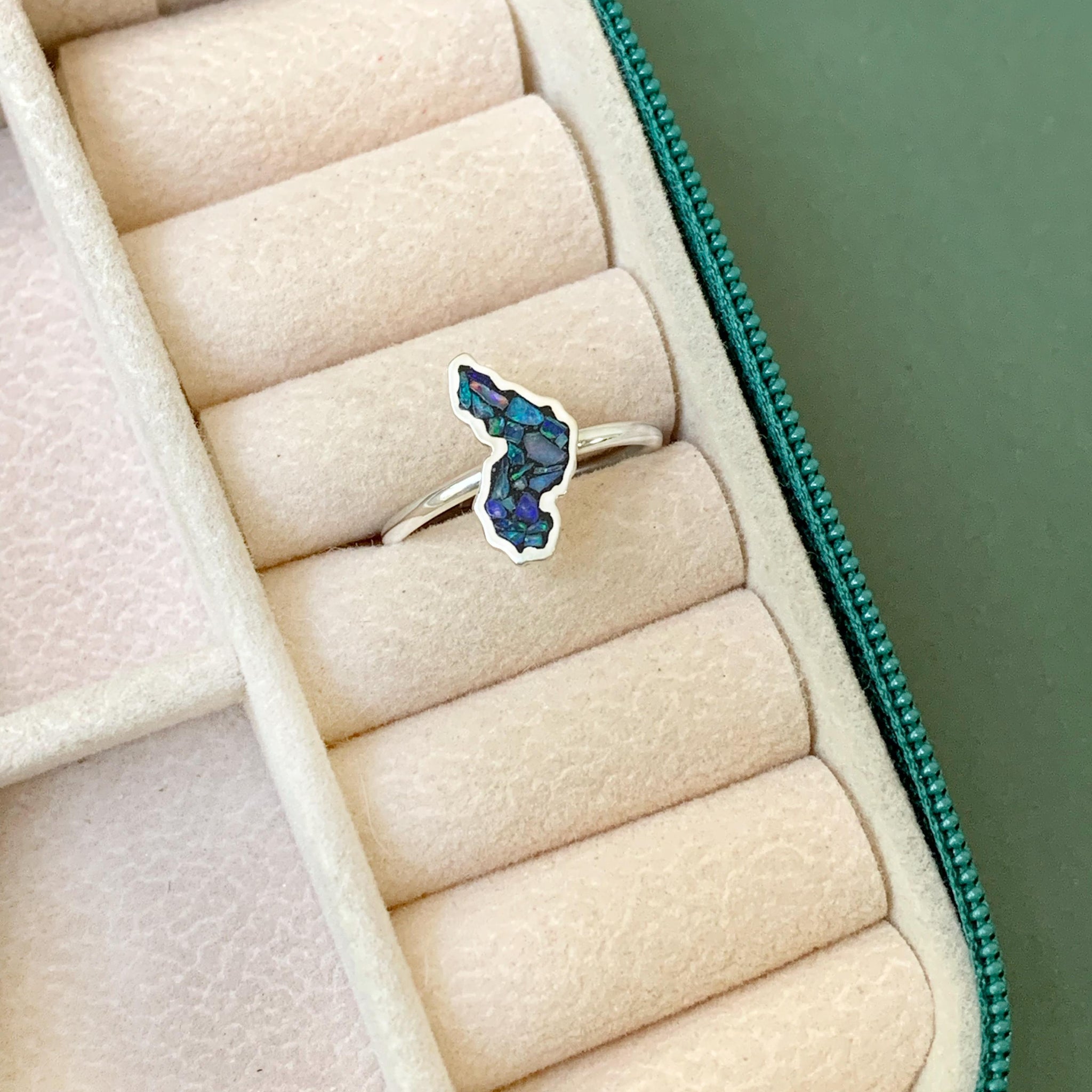 Anel Mapa do Piauí em Opala