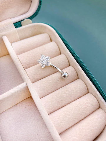 Piercing de Umbigo Flor Bolinha