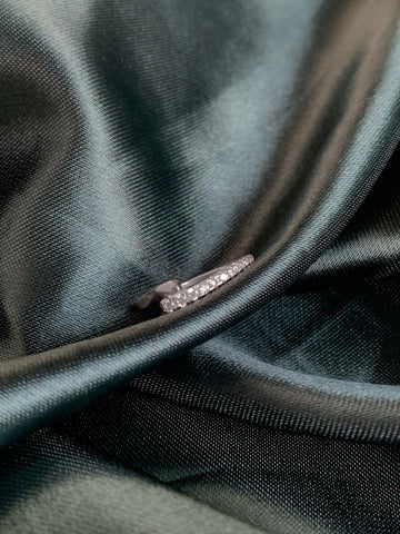 Anel Shine Cravejado e Liso