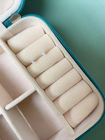 Brinco Coração Ponto de Luz 3mm