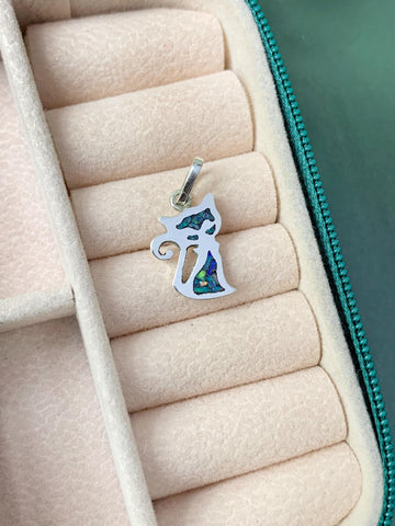 Pingente Gato em Opala