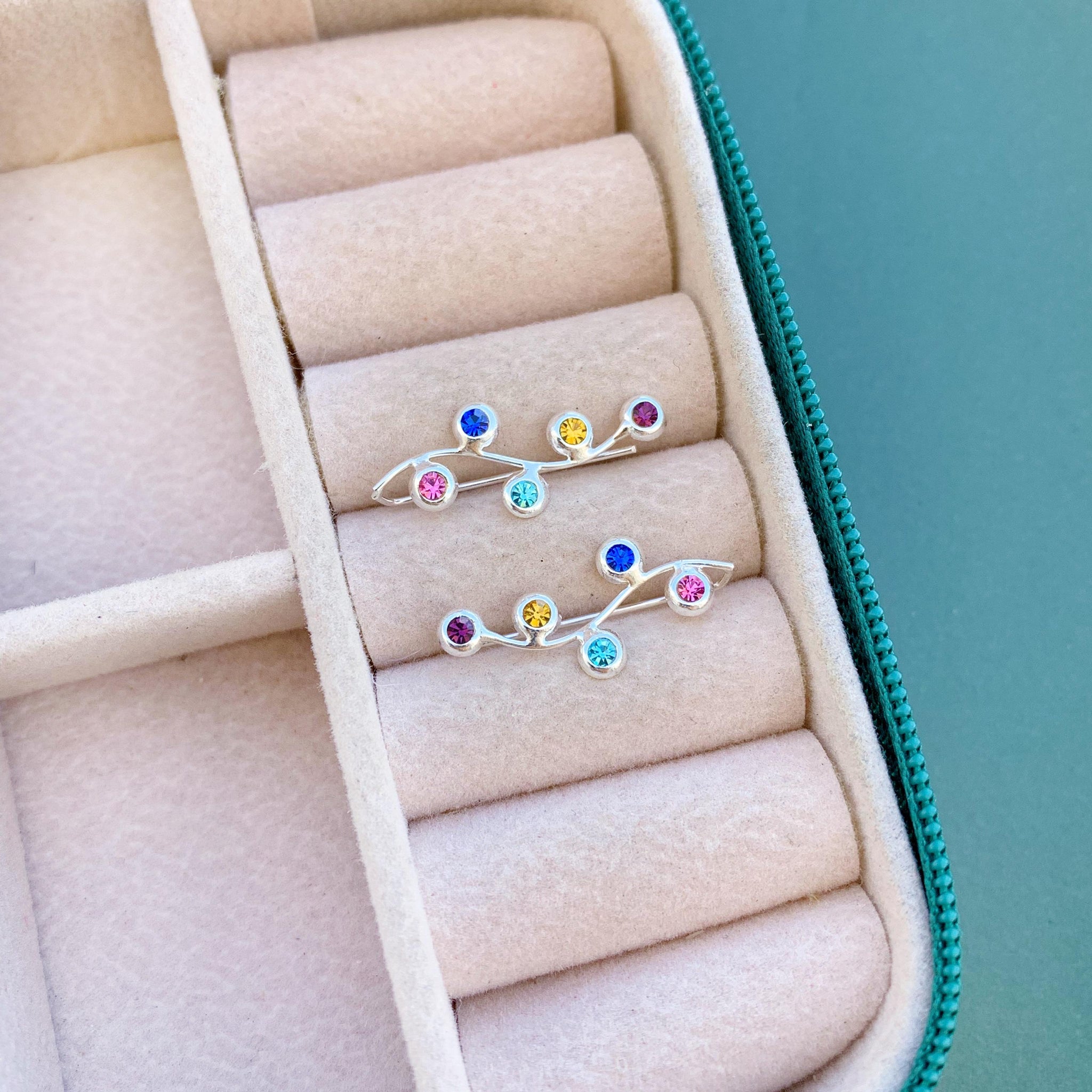 Earcuff Ponto de Luz Colorido