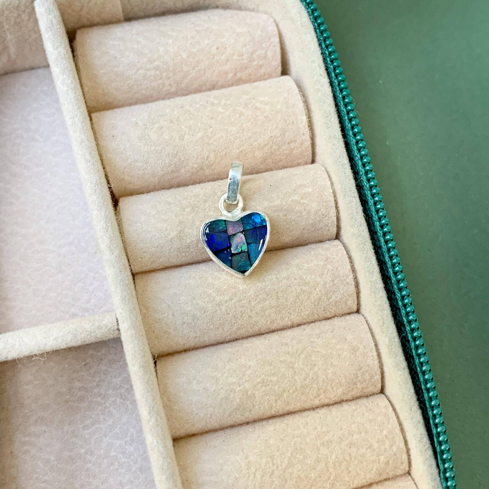 Pingente Coração em Opala M