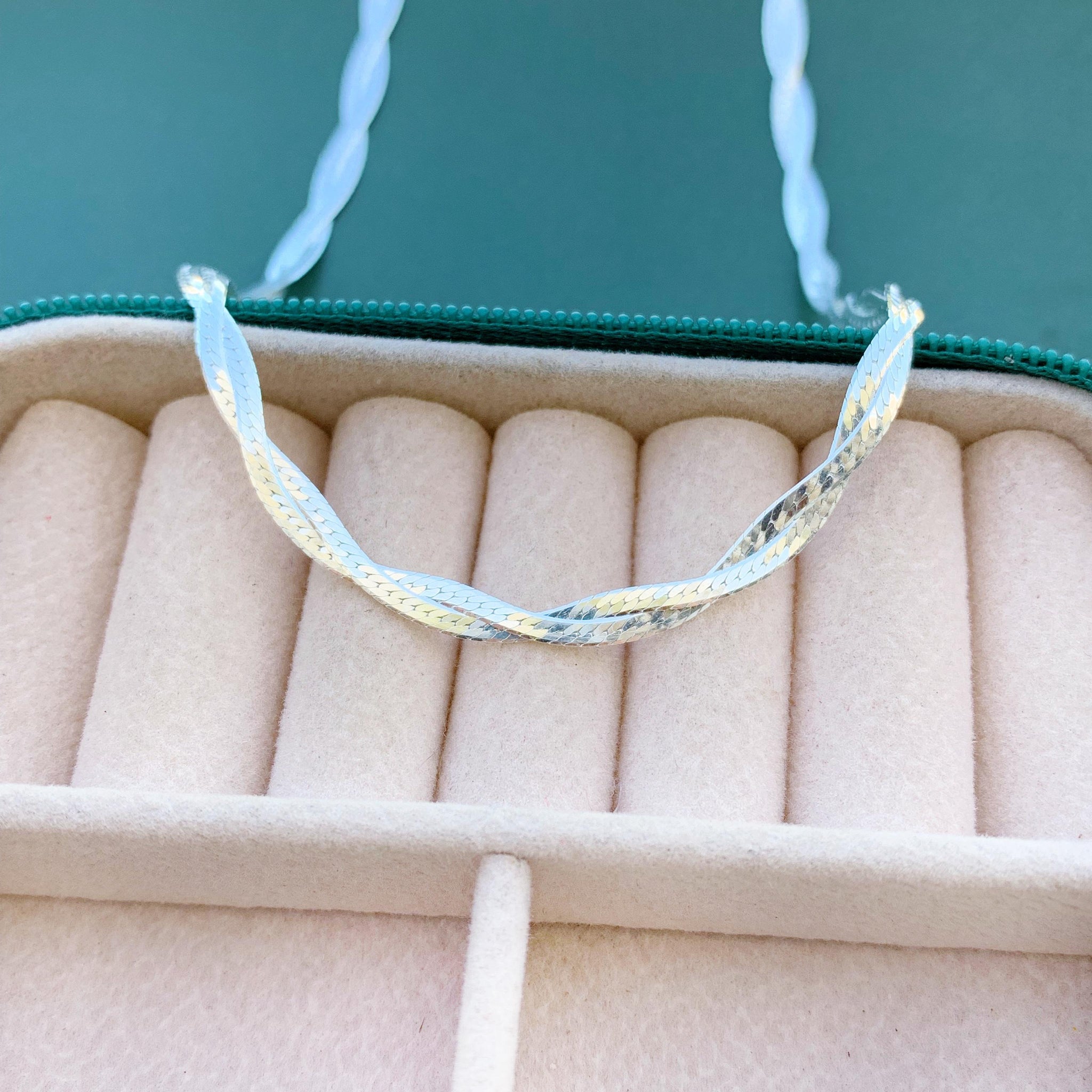 Gargantilha Laminado 2 Fios 40cm