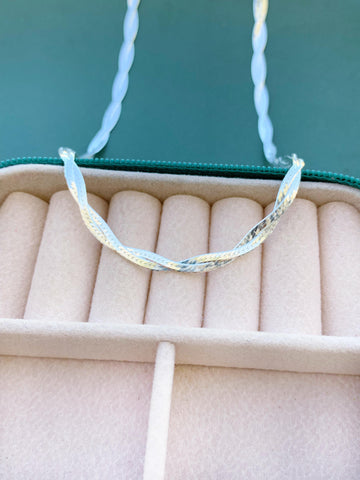 Gargantilha Laminado 2 Fios 40cm