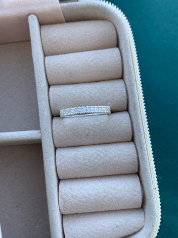 Anel Meia Aliança Zircônia 02