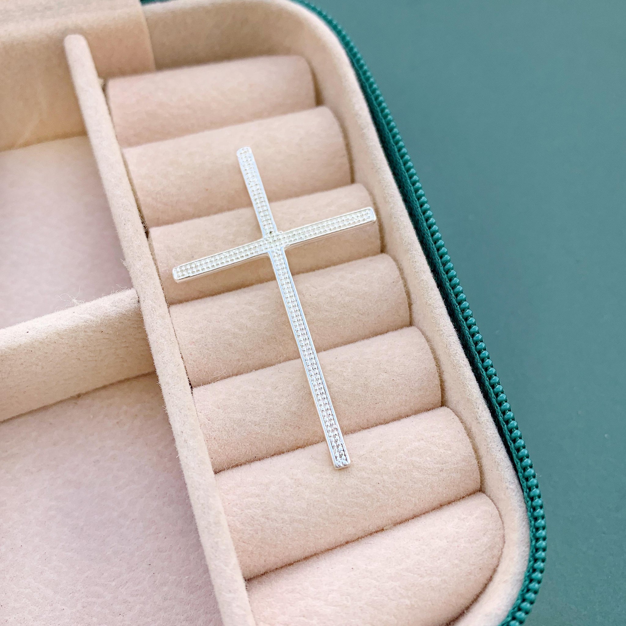 Pingente Cruz G Cravejada