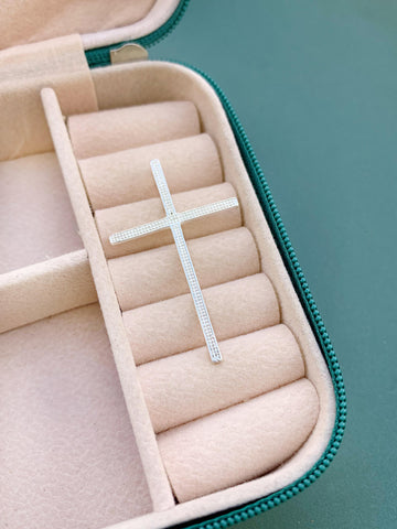 Pingente Cruz G Cravejada