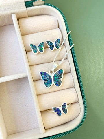 Conjunto Borboleta em Opala