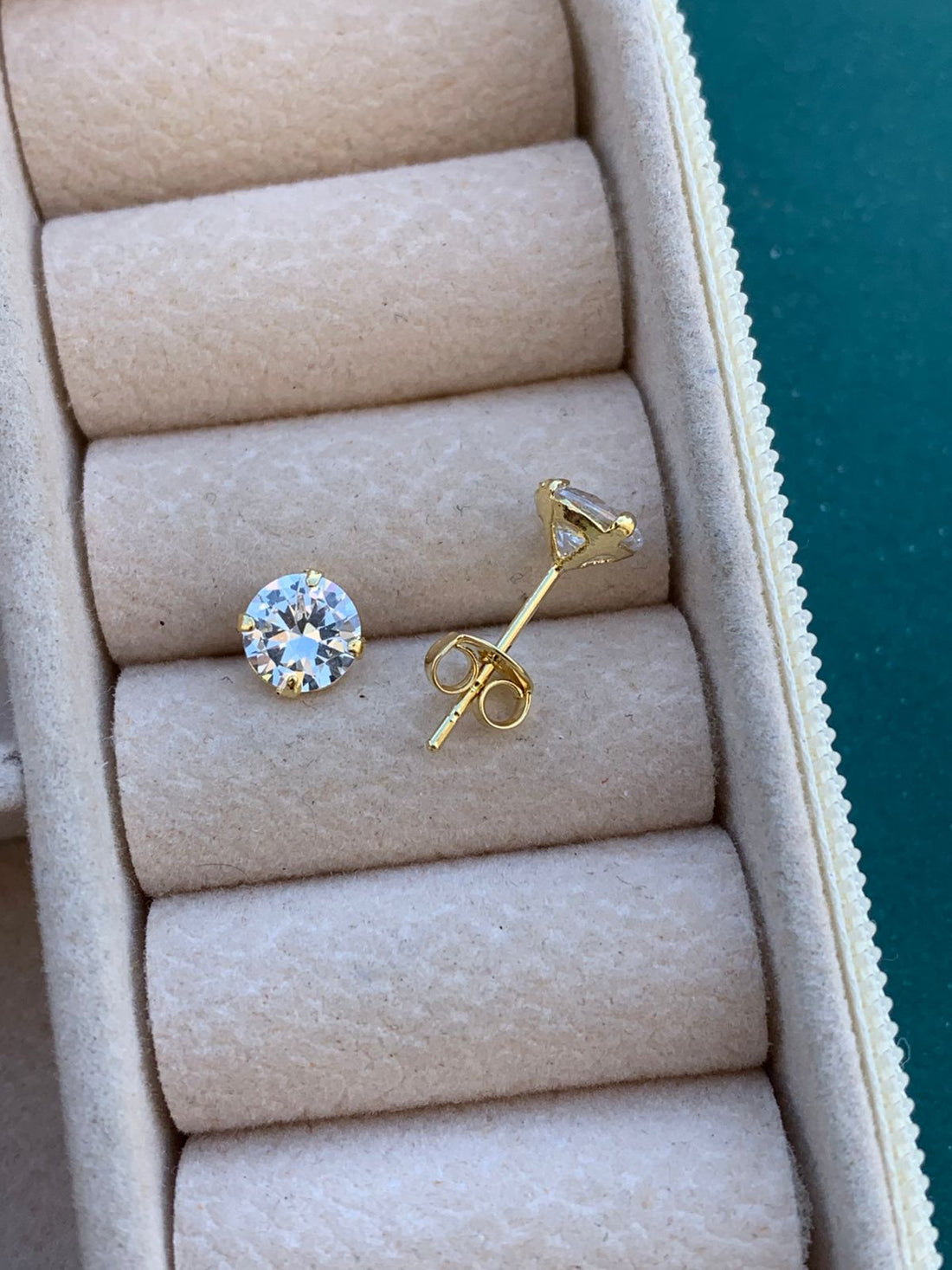 Brinco Redondo 6mm Folheado