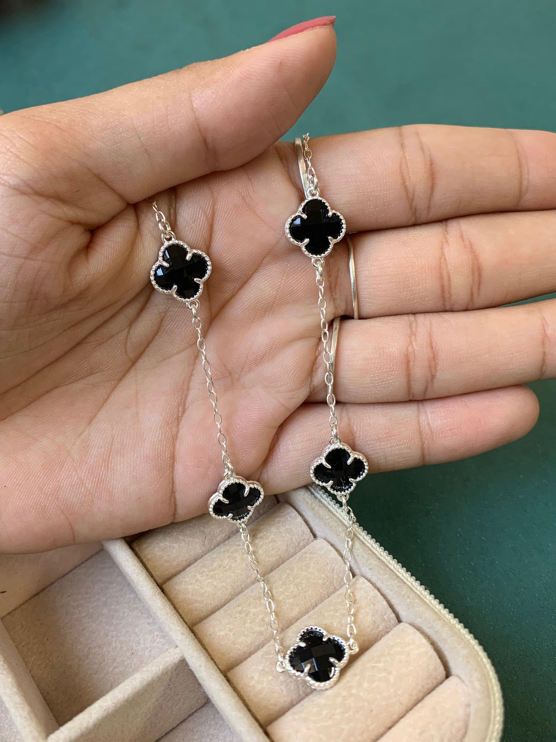 Gargantilha 5 Trevos 45cm