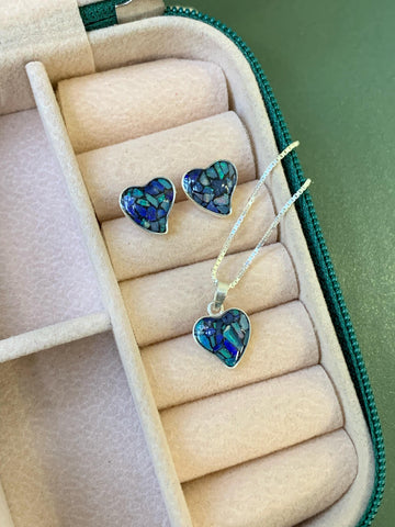 Conjunto Coração Torto em Opala