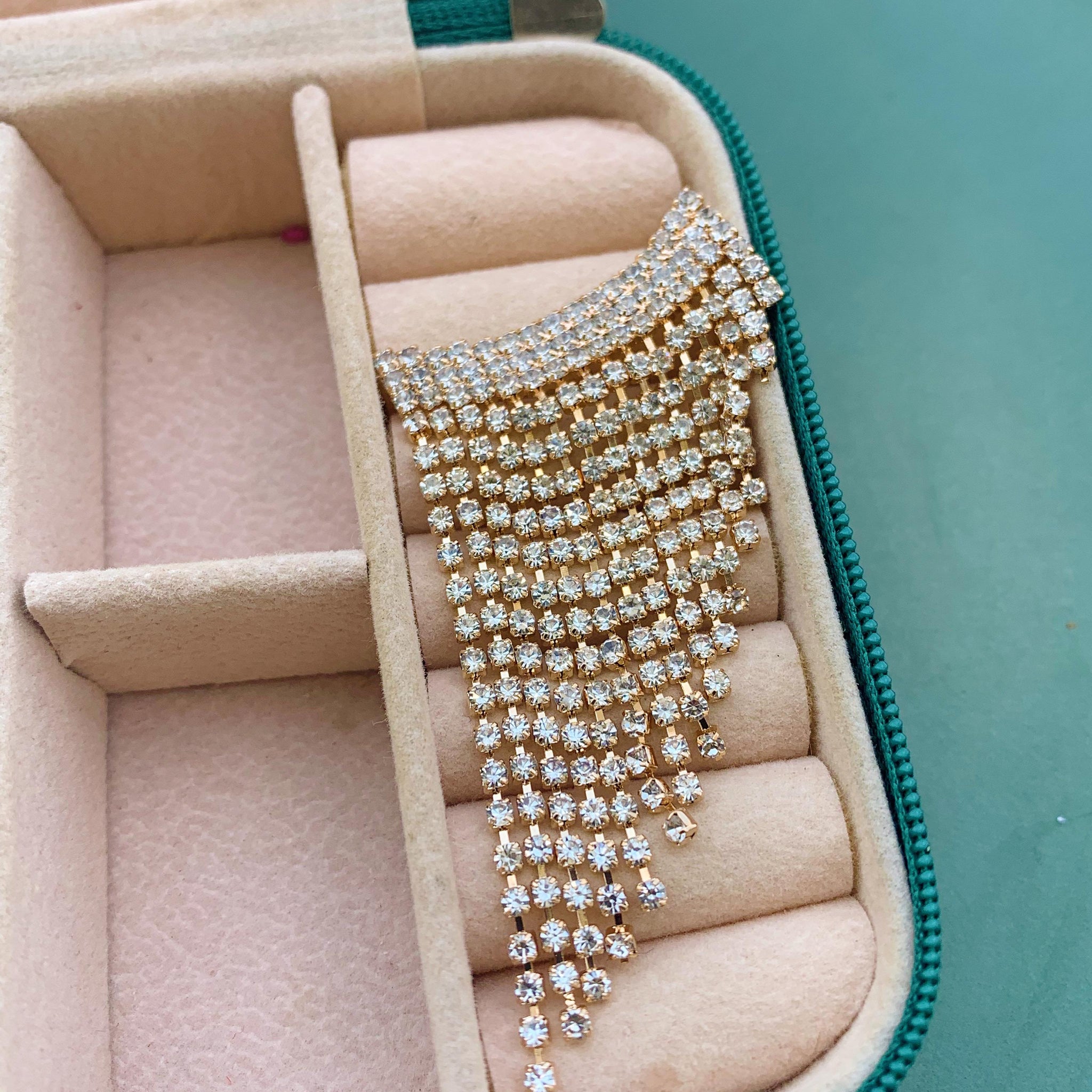 Brinco Glamour em Zircônia Folheado