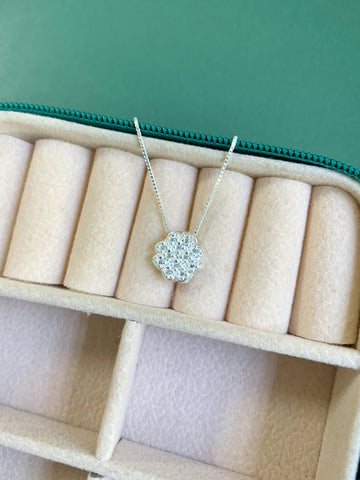 Gargantilha Trevo Cravejado P