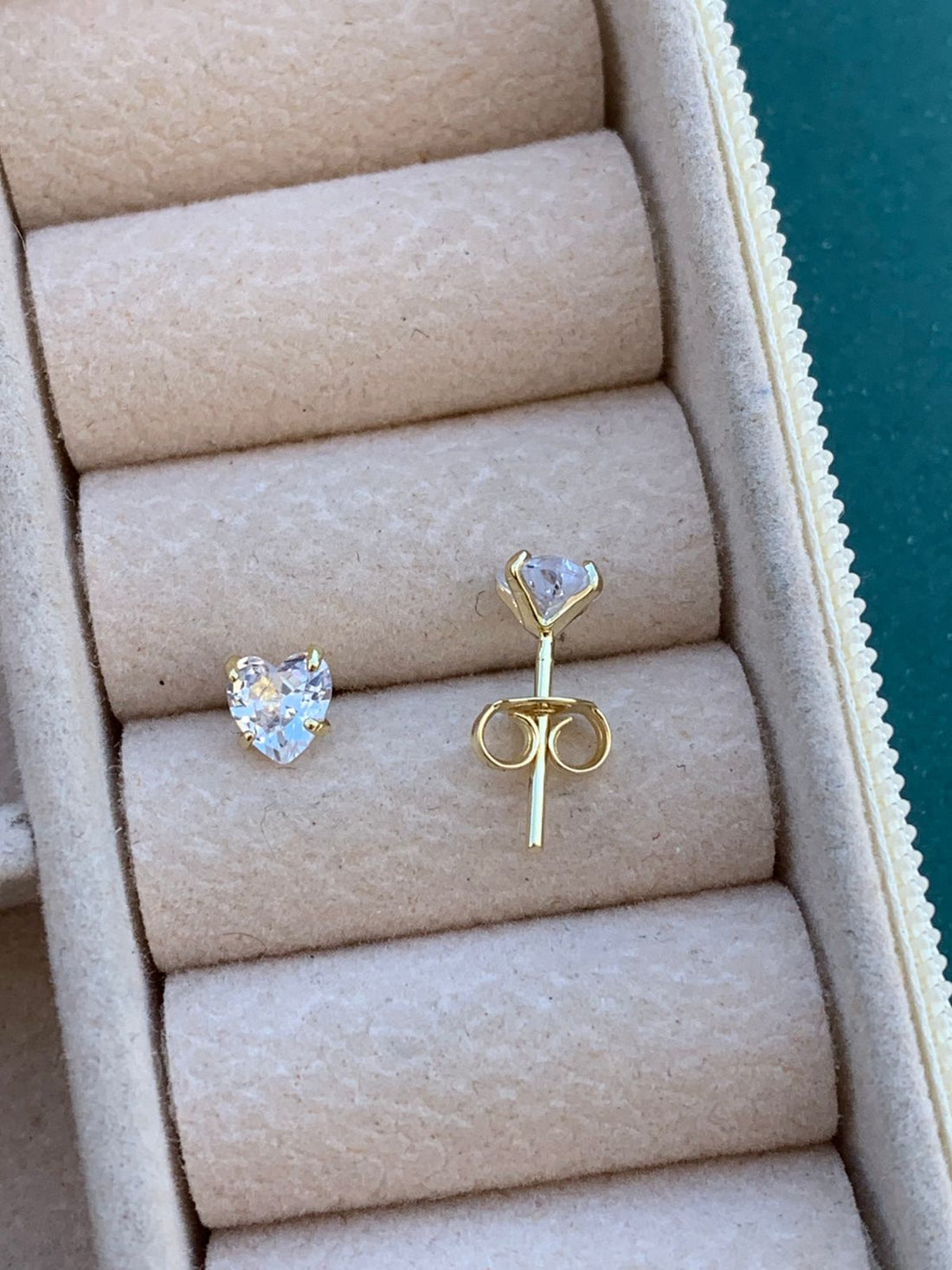 Brinco Coração 5mm Folheado