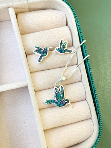 Conjunto Beija Flor em Opala