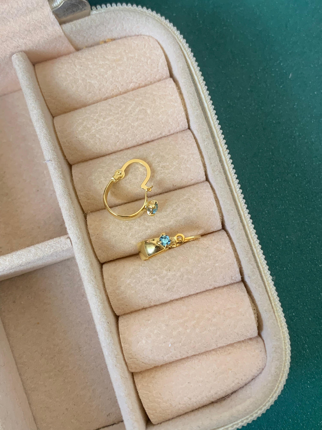 Argola com Ponto de Luz Folheado  - AR011