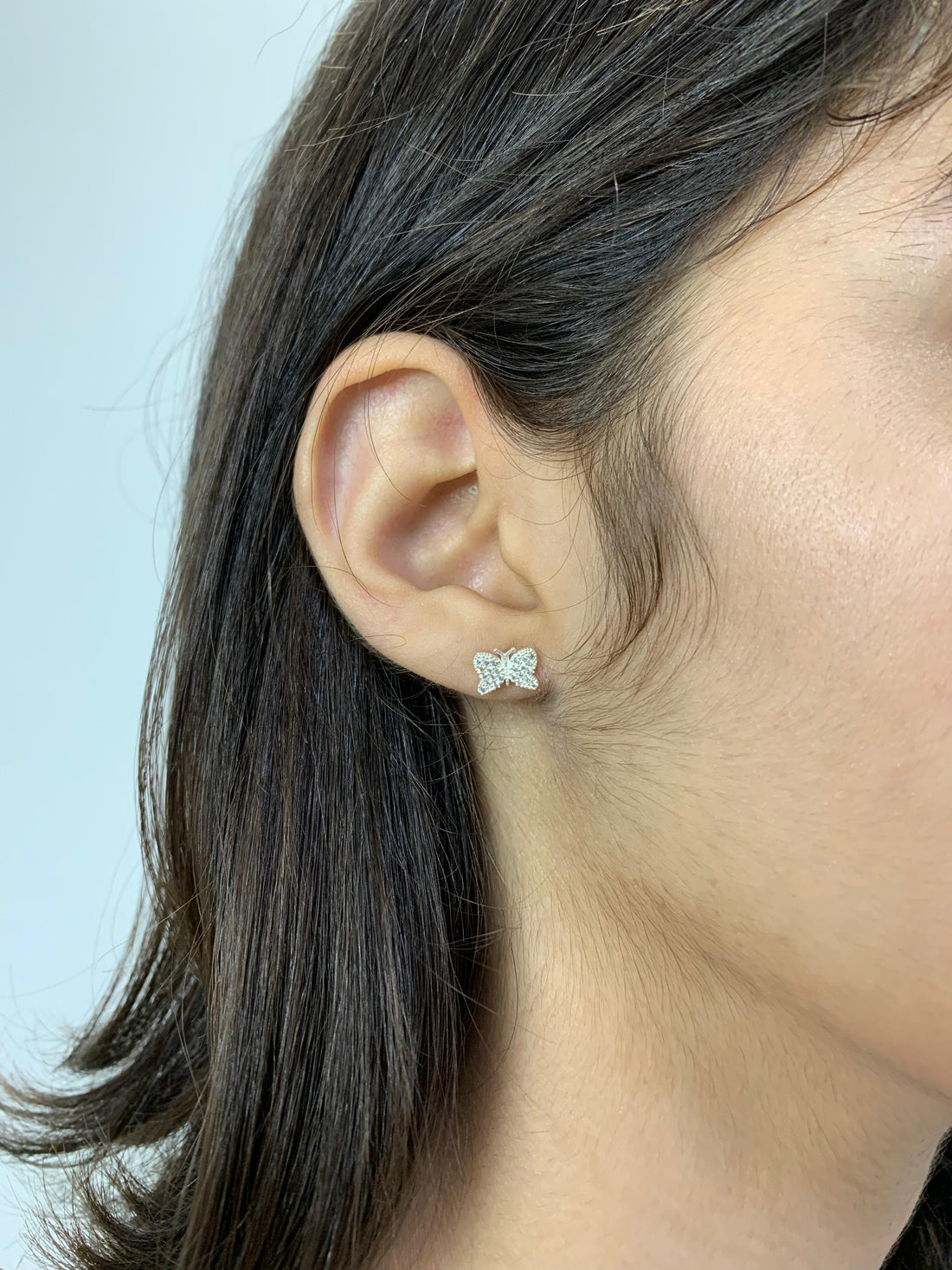 Brinco Borboleta Cravejada