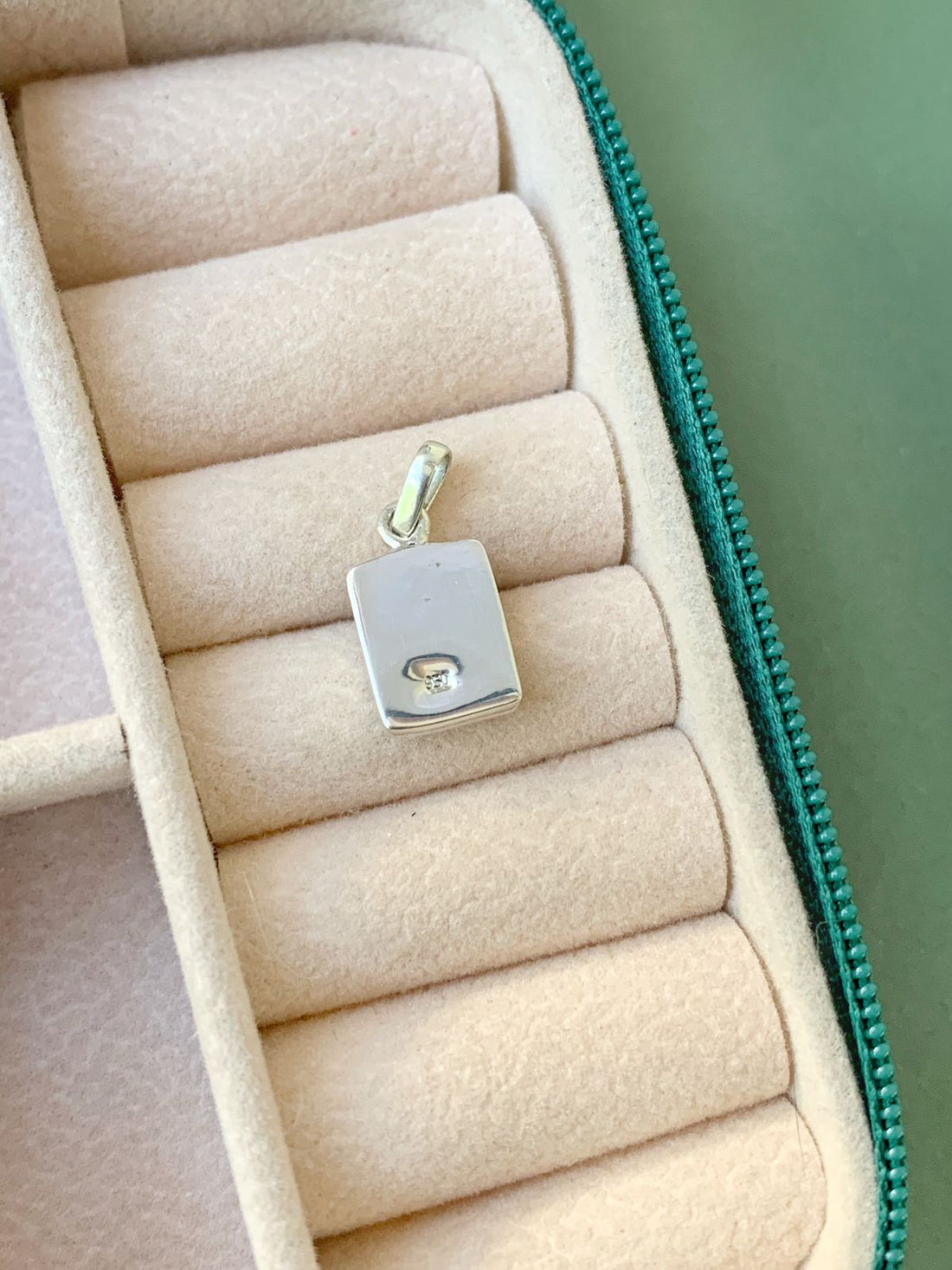 Pingente Retangular em Opala