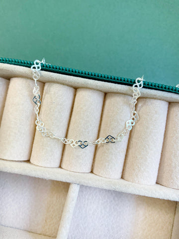 Corrente Coração Prata