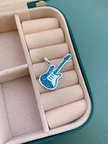 Pingente Guitarra em Opala