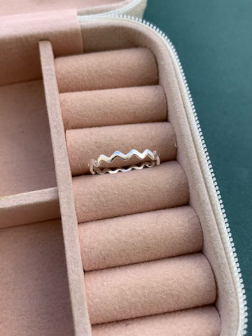 Anel Ondulado Liso