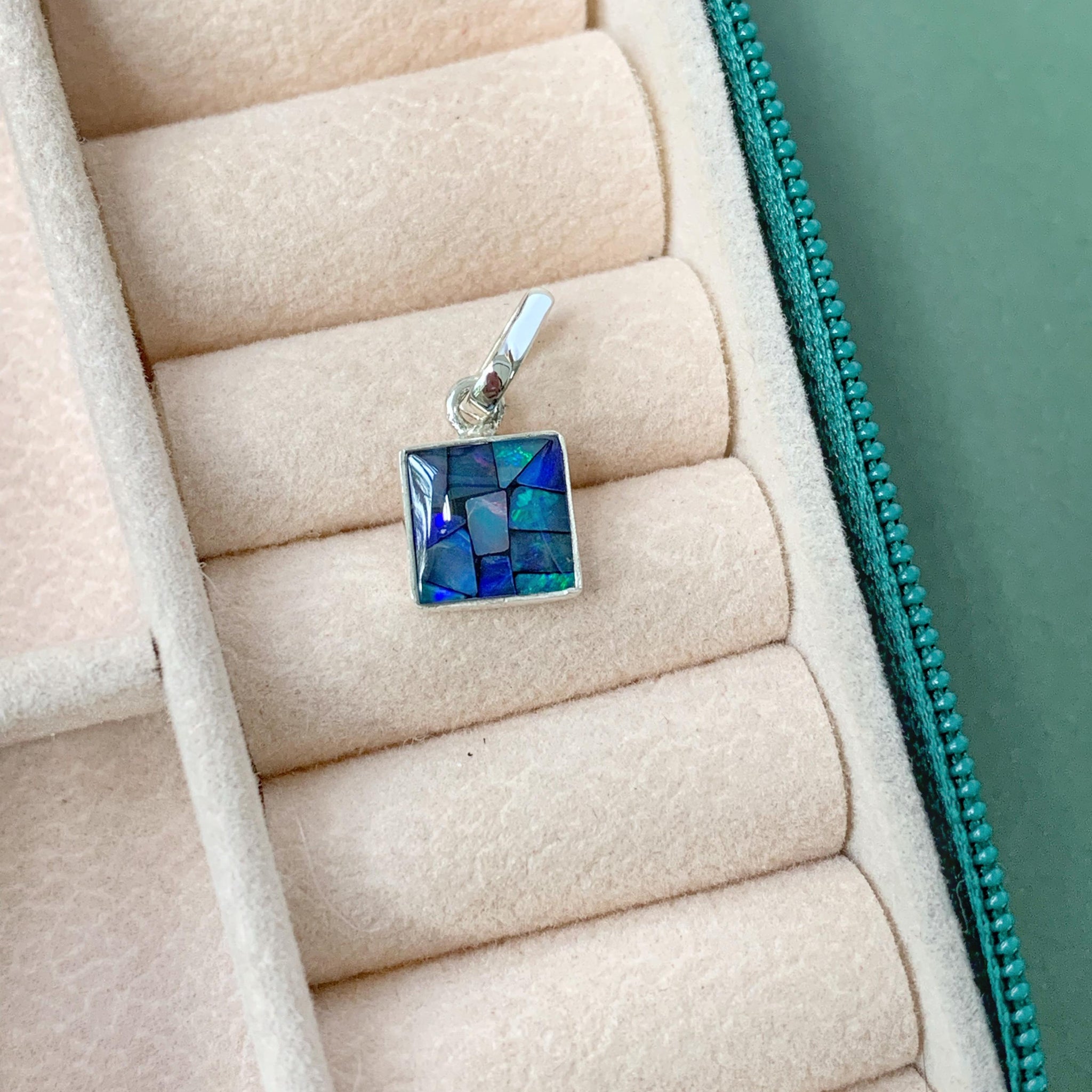 Pingente Quadrado P em Opala