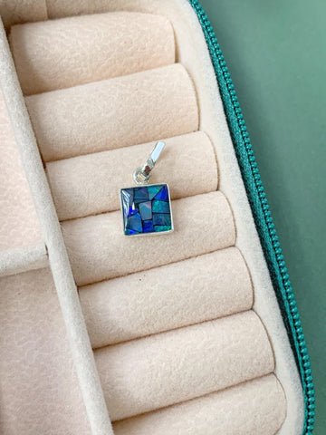 Pingente Quadrado P em Opala