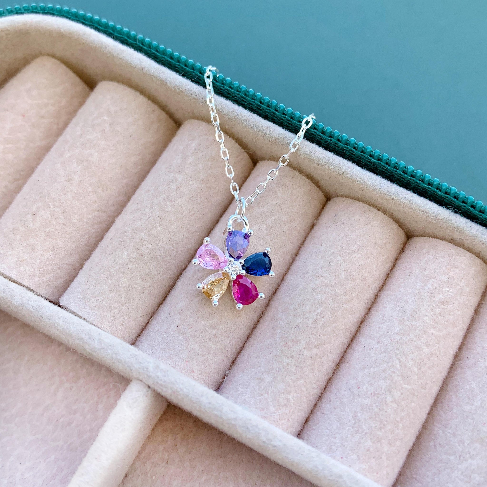 Gargantilha Flor Colorida