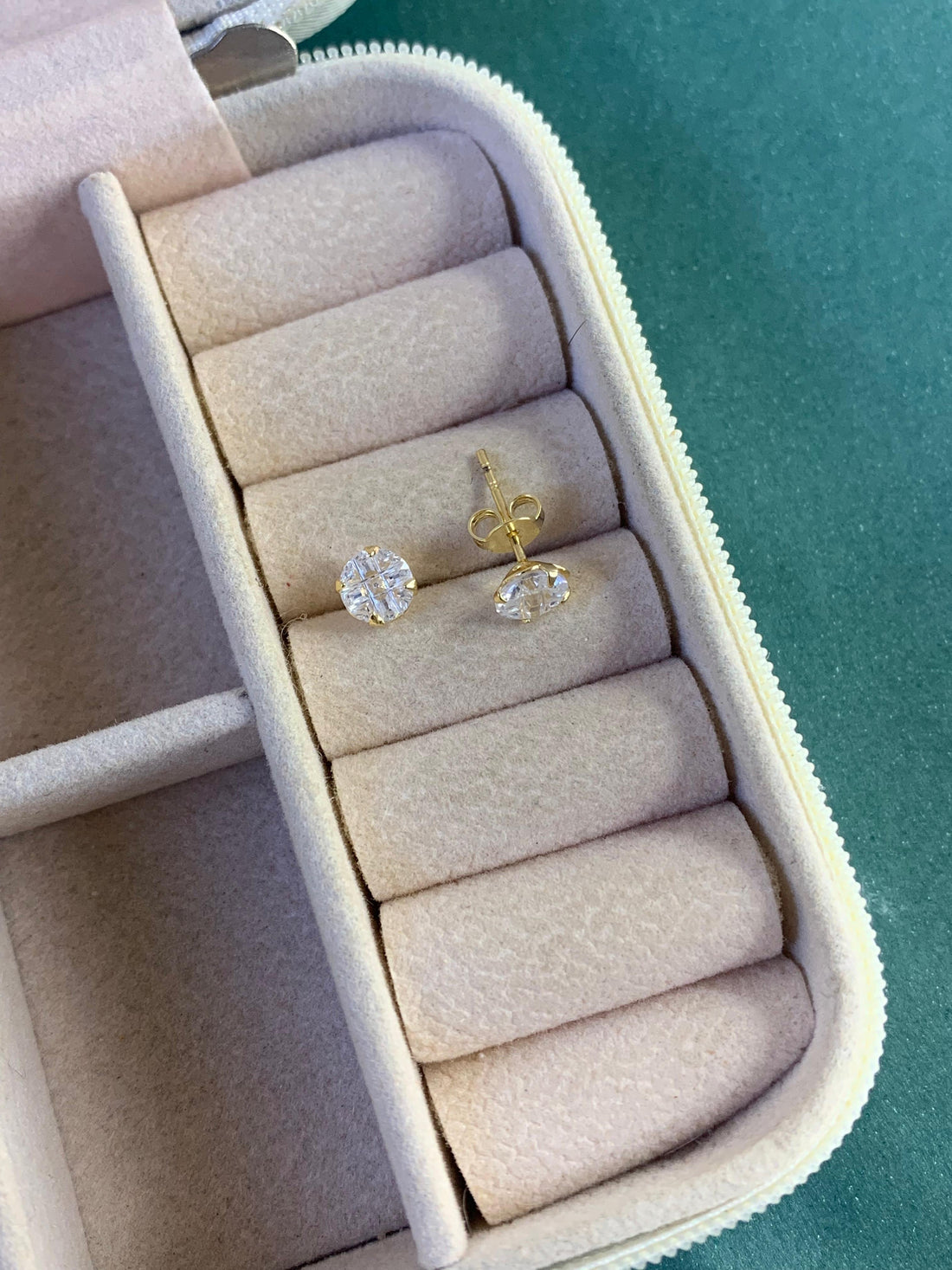 Brinco Redondo Riscado 6mm Folheado