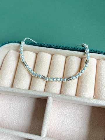 Pulseira Minimalista Bolinha Mola