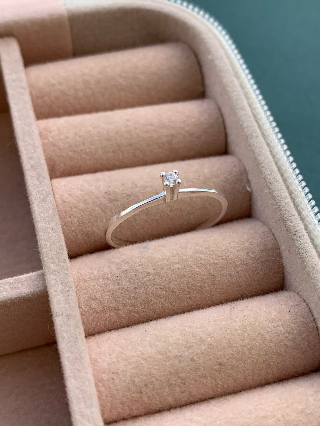 Anel Solitário Pedra 2 mm