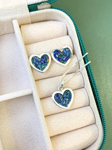 Conjunto Coração Chapado Opala GG