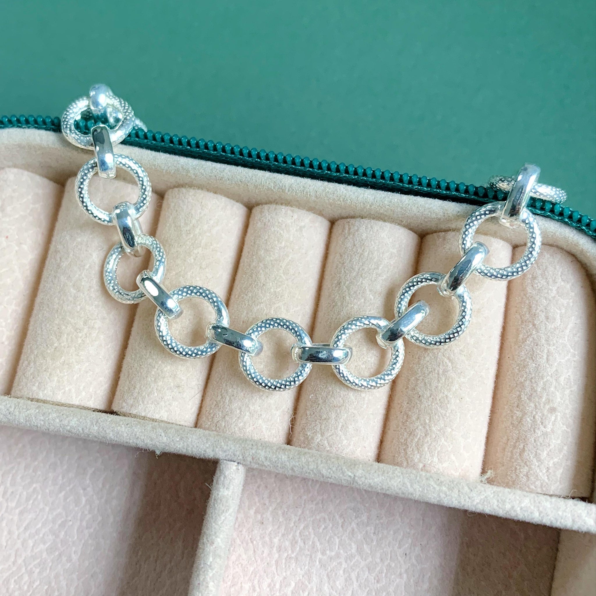 Pulseira Elos Grandes Prata