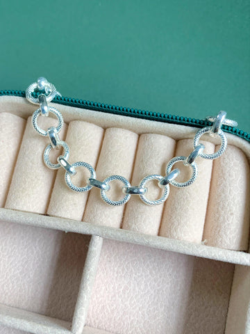 Pulseira Elos Grandes Prata