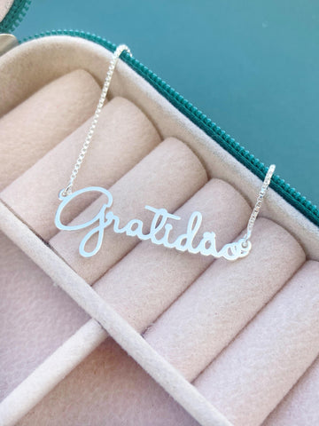 Gargantilha Gratidão 45 Cm